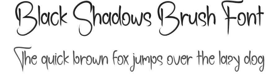 Black Shadows Brush Font by andikastudio — Display Font