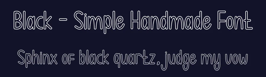 Black – Simple Handmade Font by andikastudio — Display Font — thumbnail 2