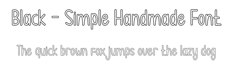 Black – Simple Handmade Font by andikastudio — Display Font