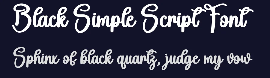 Black Simple Script Font by andikastudio — Script Handwritten Font — thumbnail 2