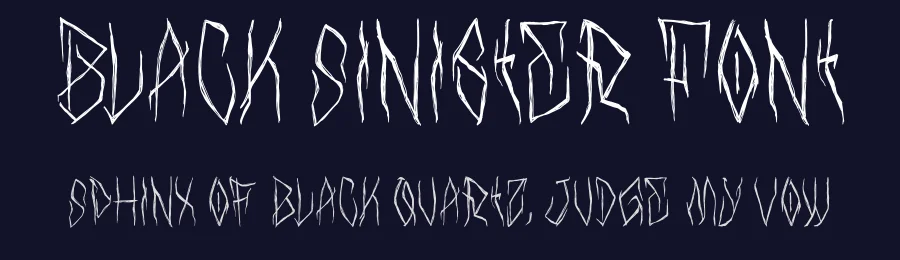 Black Sinister Font by Enxyclo Studio — Display Font — thumbnail 2