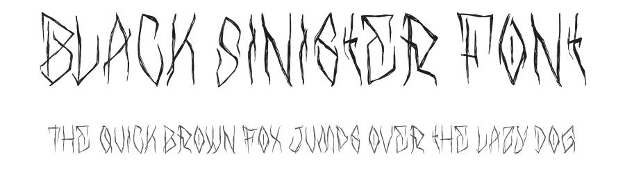 Black Sinister Font by Enxyclo Studio — Display Font