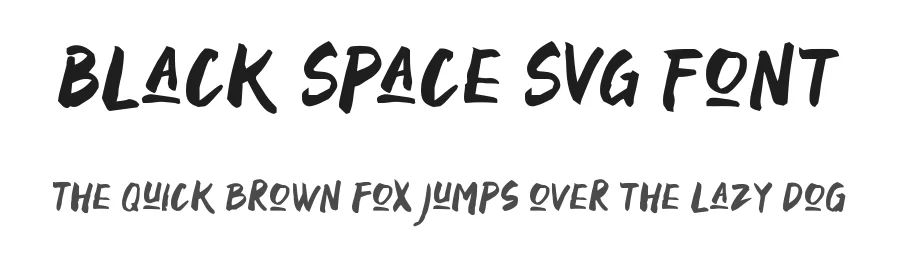 Black Space SVG Font by Letterhend — Script Handwritten Font