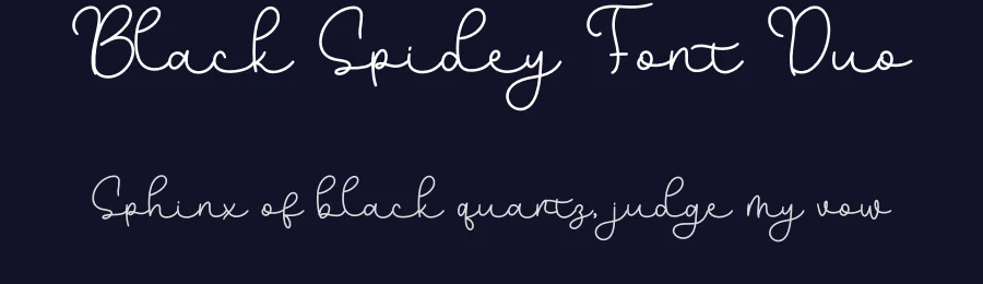 Black Spidey Font Duo by bearydsgn — Script Handwritten Font — thumbnail 2