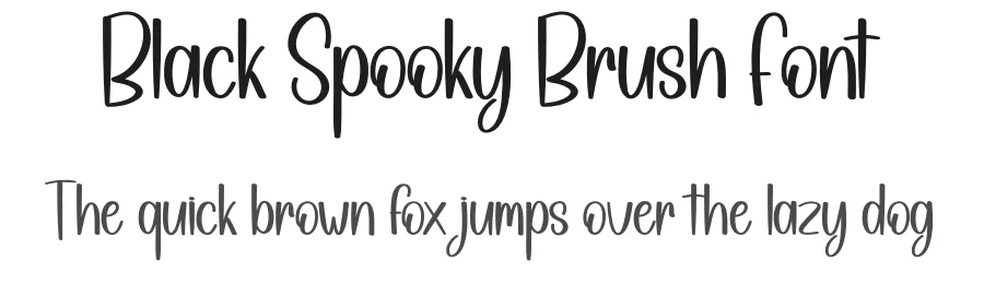 Black Spooky Brush Font by creativeletter — Display Font