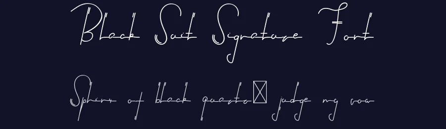 Black Suit Signature Font by edricstudio — Script Handwritten Font — thumbnail 2