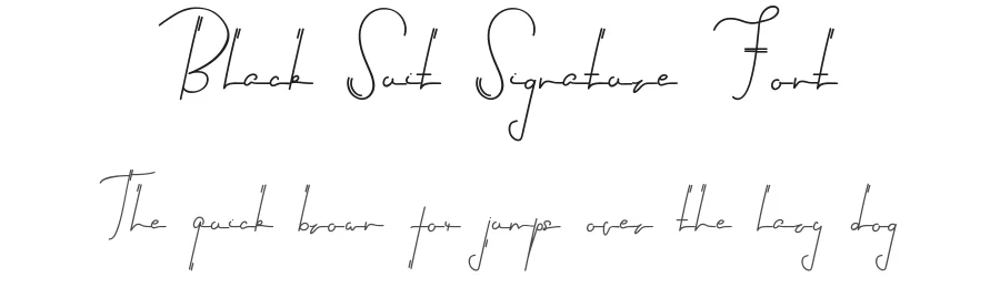Black Suit Signature Font by edricstudio — Script Handwritten Font