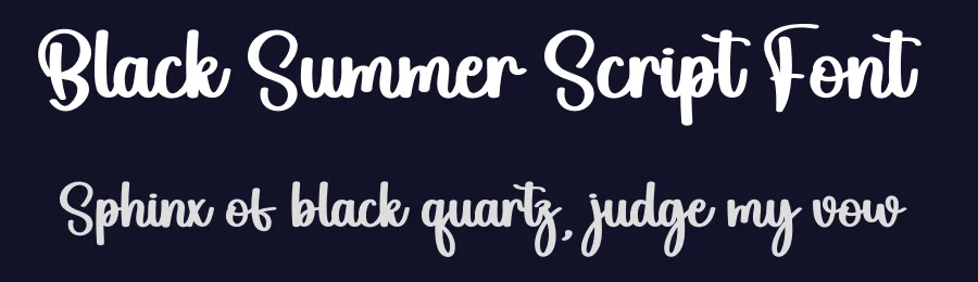 Black Summer Script Font by andikastudio — Script Handwritten Font — thumbnail 2