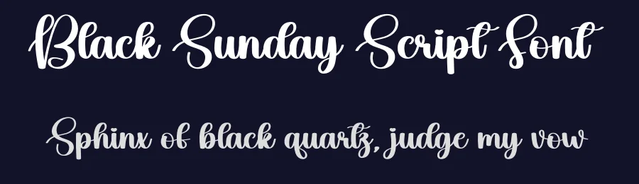 Black Sunday Script Font by creativeletter — Script Handwritten Font — thumbnail 2
