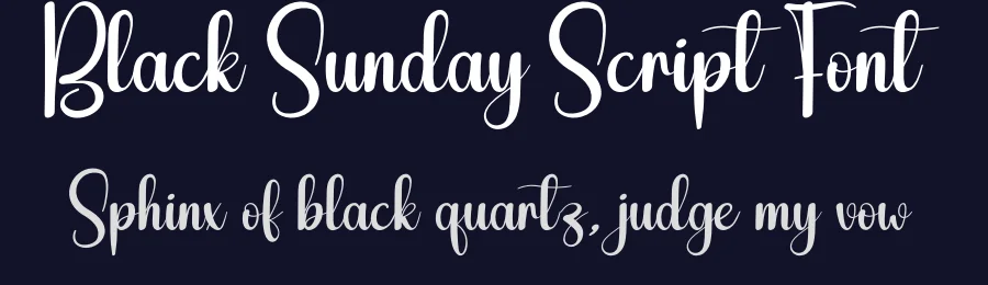 Black Sunday Script Font by creativeletter — Script Handwritten Font — thumbnail 2
