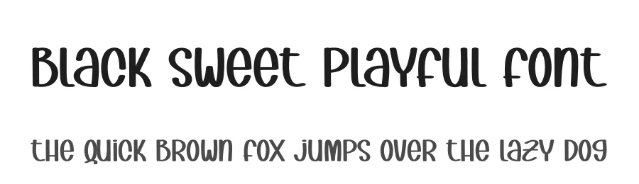 Black Sweet Playful Font by andikastudio — Script Handwritten Font