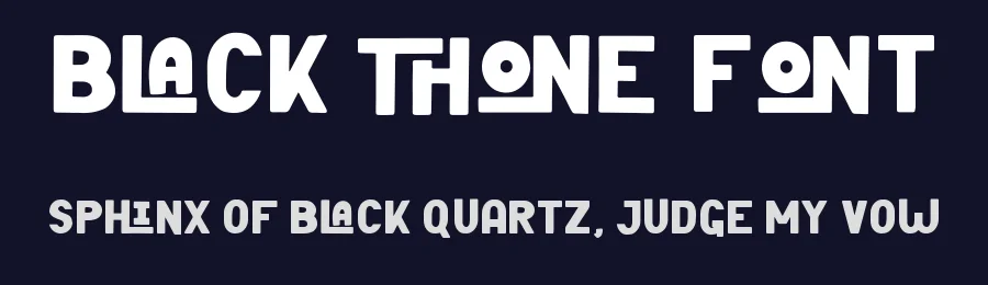 Black Thone Font by Attype-Studio — Display Font — thumbnail 2