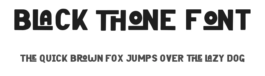 Black Thone Font by Attype-Studio — Display Font