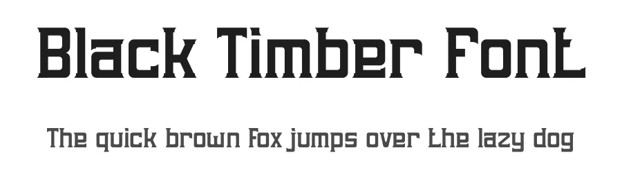 Black Timber Font by PutraCetol Studio — Slab Serif Font