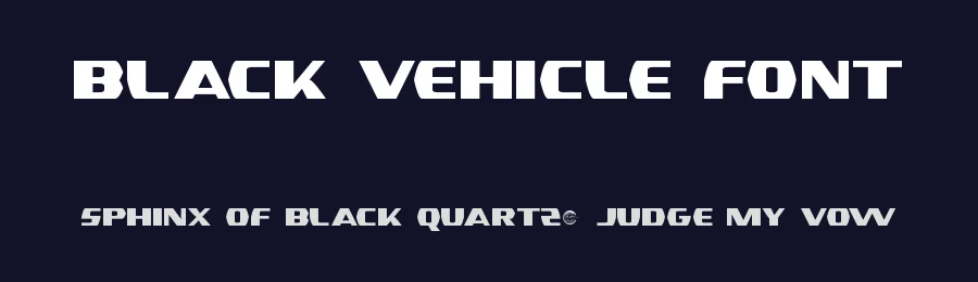 Black Vehicle Font by noahtype — Decorative Font — thumbnail 2