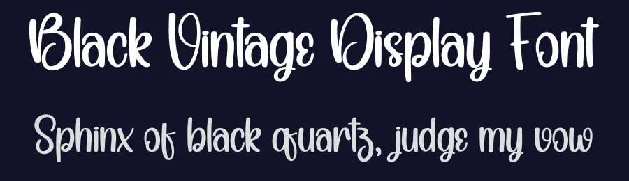 Black Vintage Display Font by creativeletter — Display Font — thumbnail 2