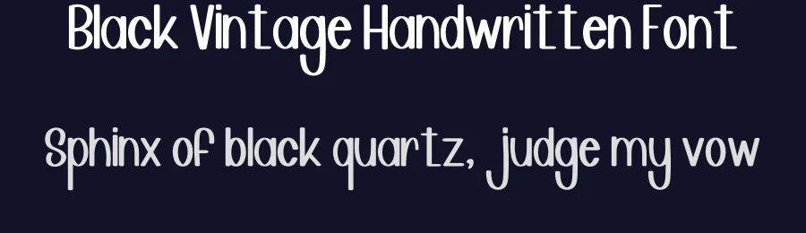 Black Vintage Handwritten Font by inermediaSTUDIO — Display Font — thumbnail 2