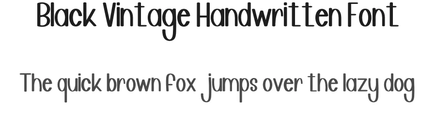 Black Vintage Handwritten Font by inermediaSTUDIO — Display Font