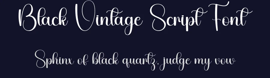 Black Vintage Script Font by freshtypeink — Script Handwritten Font — thumbnail 2
