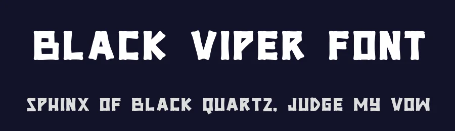 BLACK VIPER Font by Maknastd — Display Font — thumbnail 2