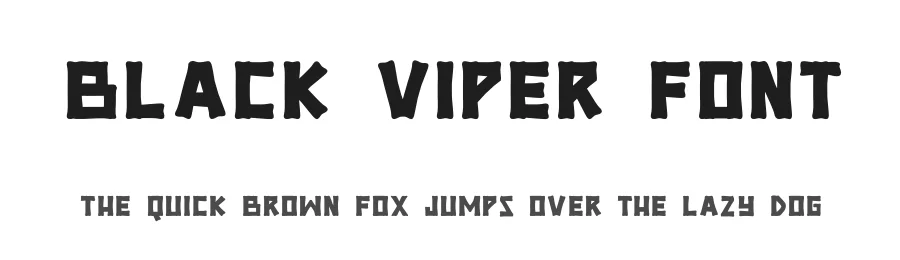 BLACK VIPER Font by Maknastd — Display Font