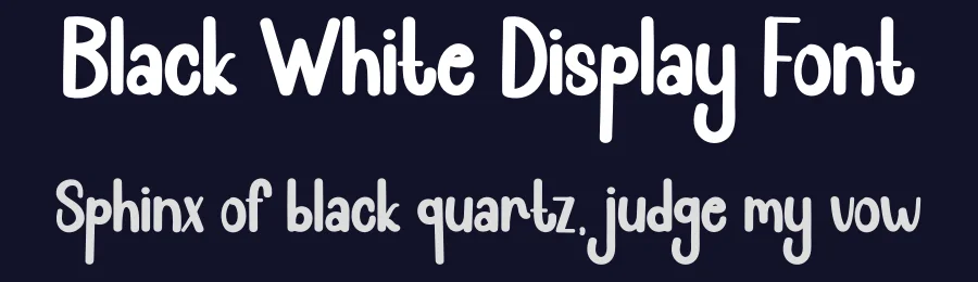 Black White Display Font by andikastudio — Display Font — thumbnail 2