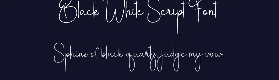 Black White Script Font by andikastudio — Script Handwritten Font — thumbnail 2
