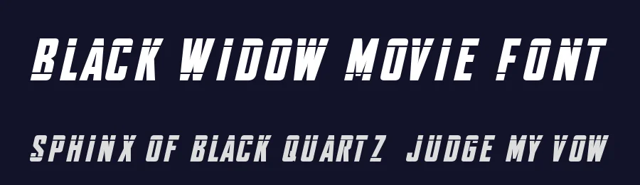 Black Widow Movie Font by FZ Fonts — Display Font — thumbnail 2