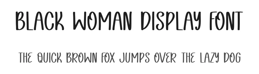 Black Woman Display Font by Craftedtype — Decorative Font