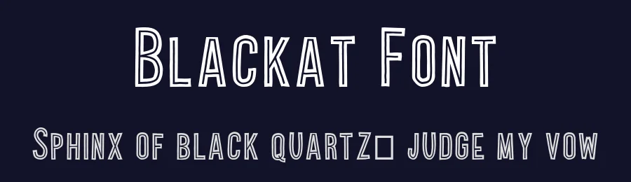 Blackat Font by Benawa Studio — Display Font — thumbnail 2