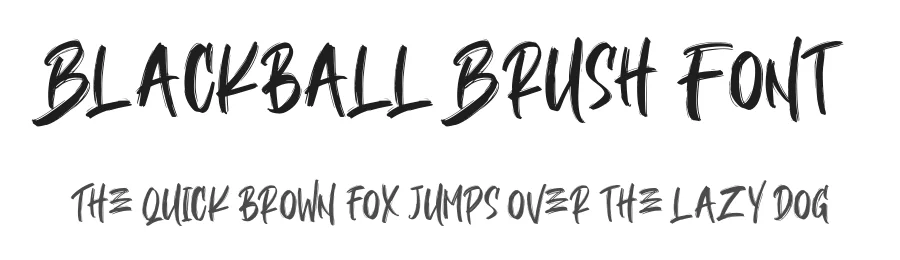 Blackball Brush Font by Abraham Type β Script Handwritten Font