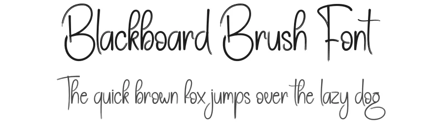 Blackboard Brush Font by creativeletter — Script Handwritten Font