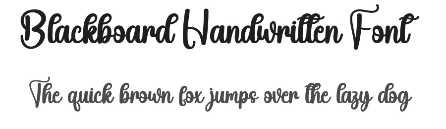Blackboard Handwritten Font by creativeletter — Script Handwritten Font