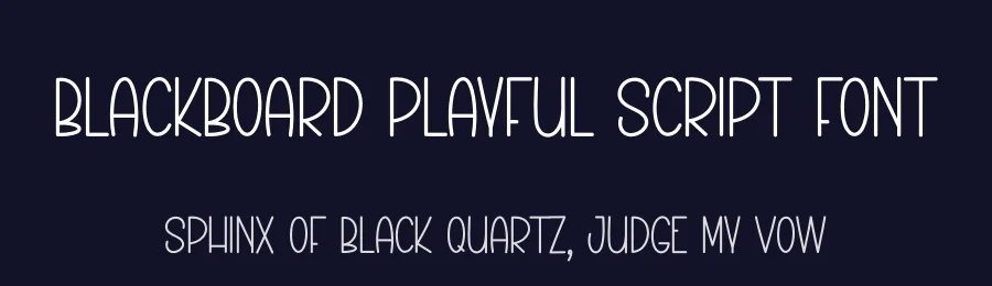 Blackboard Playful Script Font by creativeletter — Script Handwritten Font — thumbnail 2