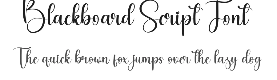 Blackboard Script Font by creativeletter — Script Handwritten Font