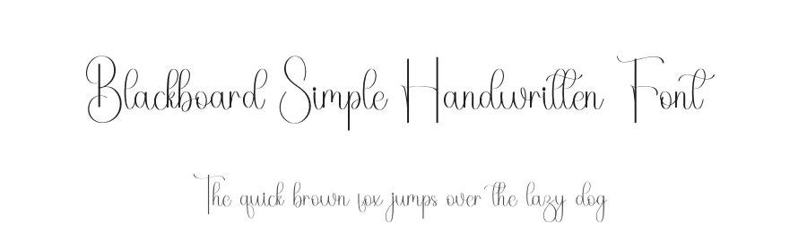 Blackboard Simple Handwritten Font by freshtypeink — Script Handwritten Font
