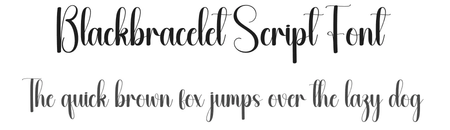 Blackbracelet Script Font by andikastudio — Script Handwritten Font