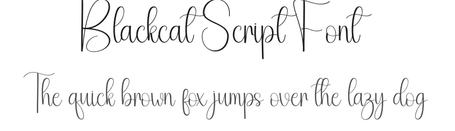 Blackcat Script Font by andikastudio — Script Handwritten Font