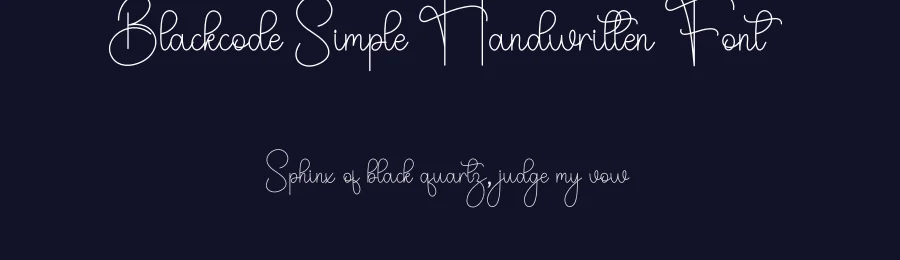 Blackcode Simple Handwritten Font by freshtypeink — Script Handwritten Font — thumbnail 2
