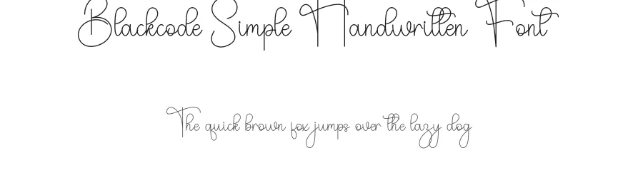 Blackcode Simple Handwritten Font by freshtypeink — Script Handwritten Font