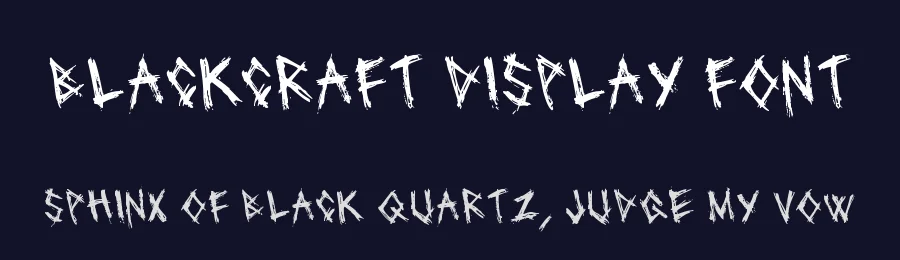 Blackcraft Display Font by GGBotNet — Display Font — thumbnail 2