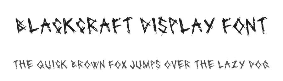 Blackcraft Display Font by GGBotNet — Display Font