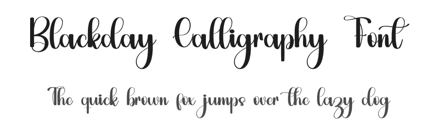 Blackday Calligraphy Font by inermediaSTUDIO — Script Handwritten Font