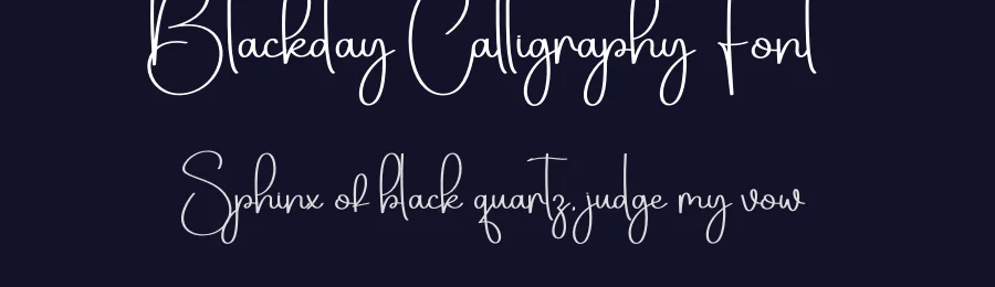 Blackday Calligraphy Font by creativeletter — Script Handwritten Font — thumbnail 2