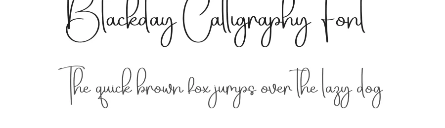 Blackday Calligraphy Font by creativeletter — Script Handwritten Font