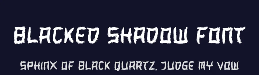 Blacked Shadow Font by SlideShoot — Script Handwritten Font — thumbnail 2