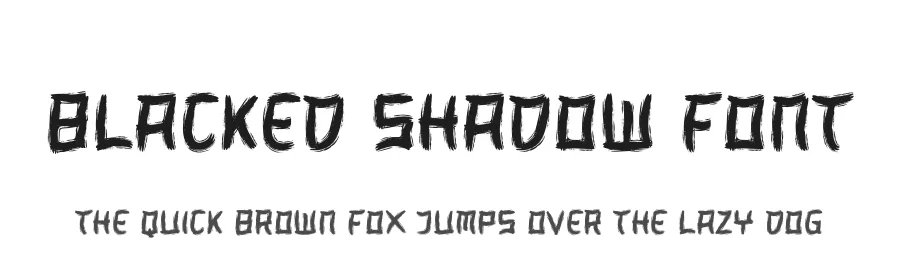 Blacked Shadow Font by SlideShoot — Script Handwritten Font