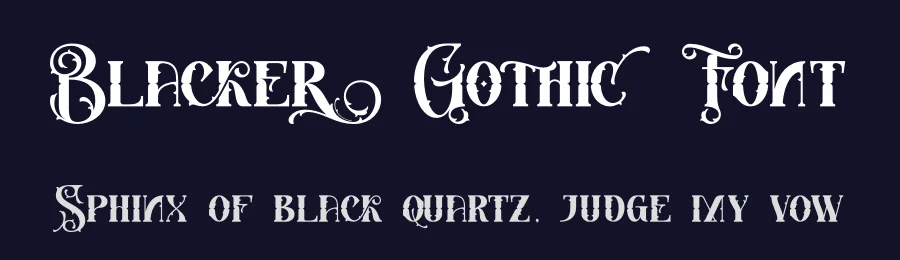 Blacker Gothic Font by Thomas Aradea — Blackletter Font — thumbnail 2