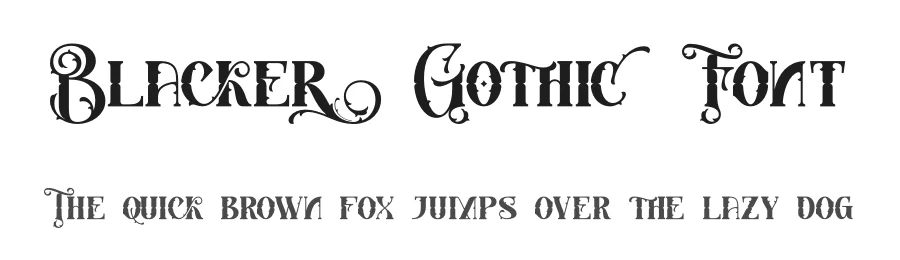 Blacker Gothic Font by Thomas Aradea — Blackletter Font