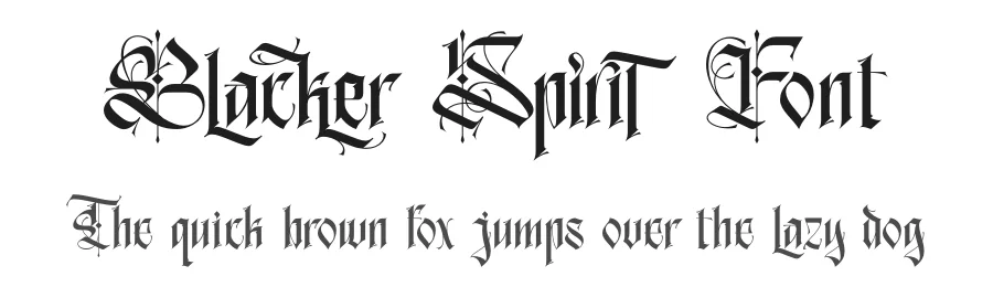 Blacker Spirit Font by Thomas Aradea — Blackletter Font